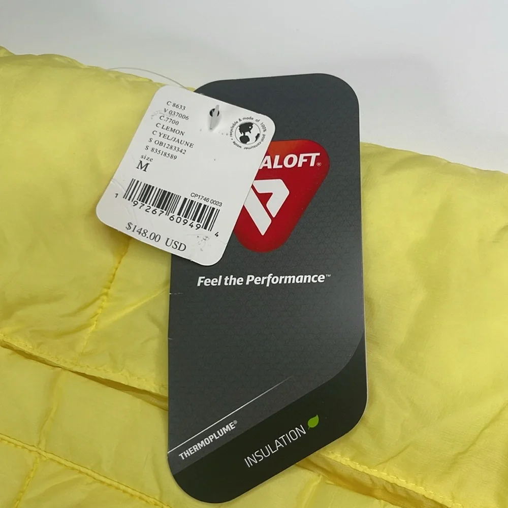 Neon Yellow Sleeveless Puffer Vest - Picture 5 of 10